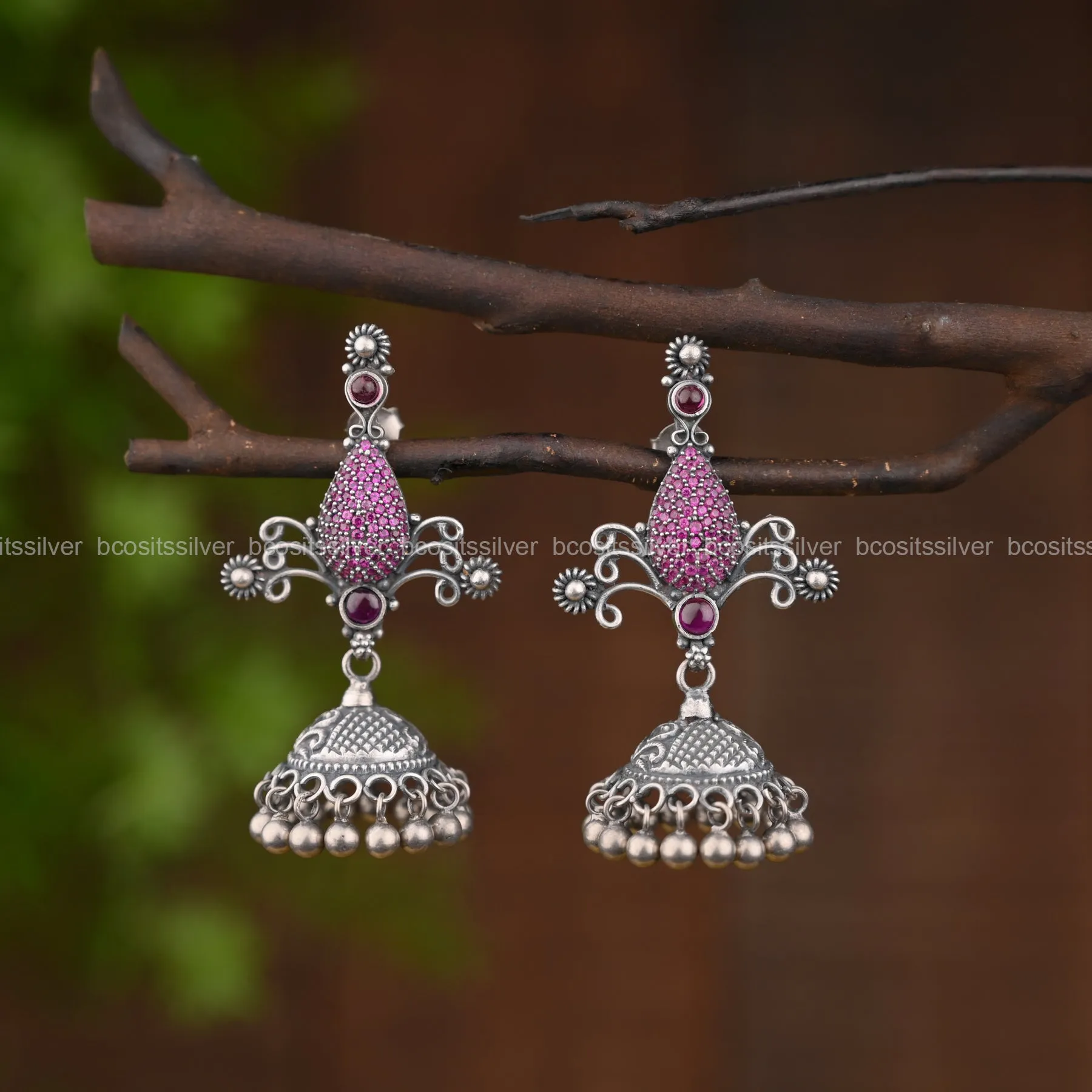 Oxidized Pooja Earring - 1549