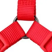 Red Denim Dog Harness