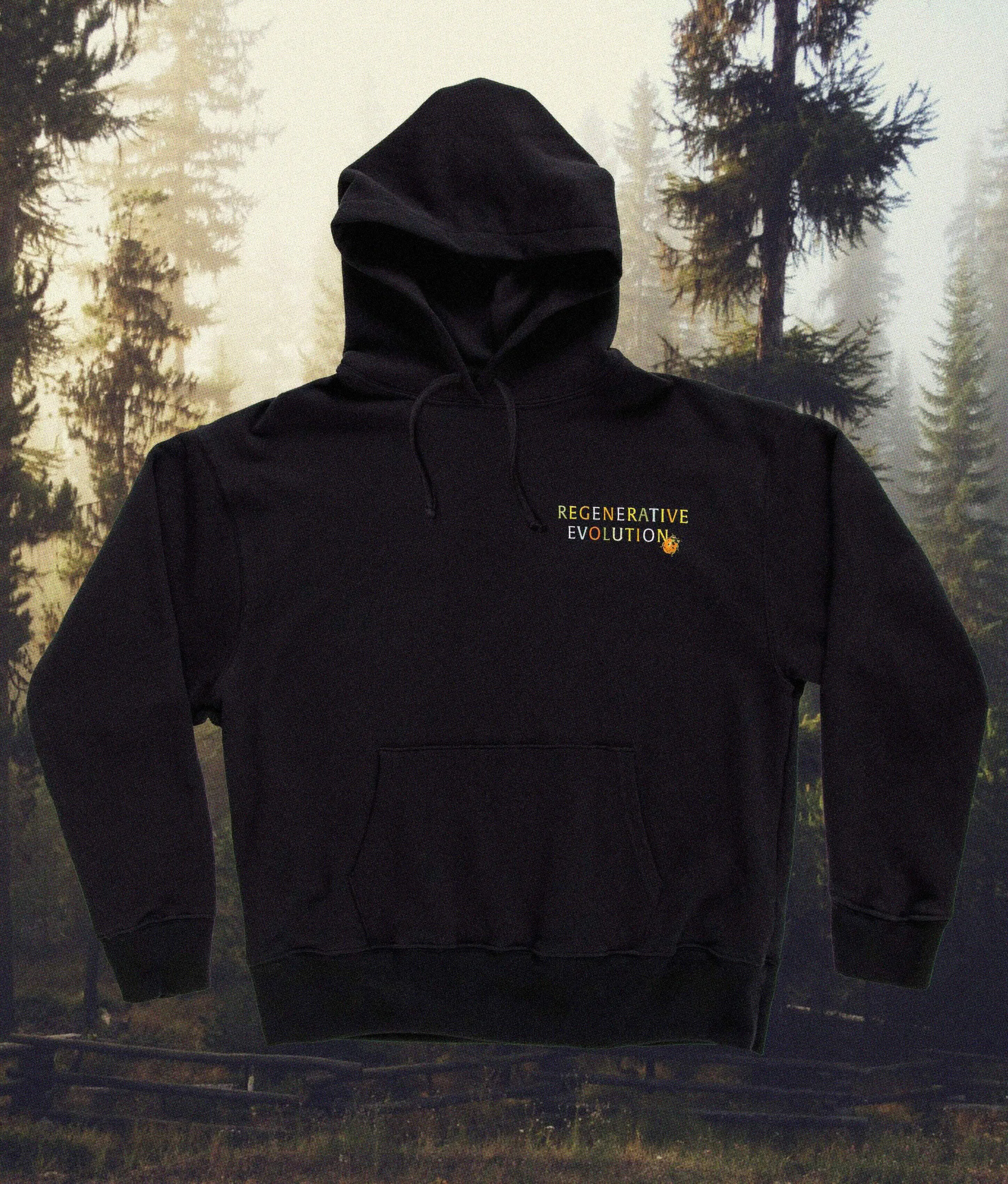 Regeneration Hoodie | Black Rainbow