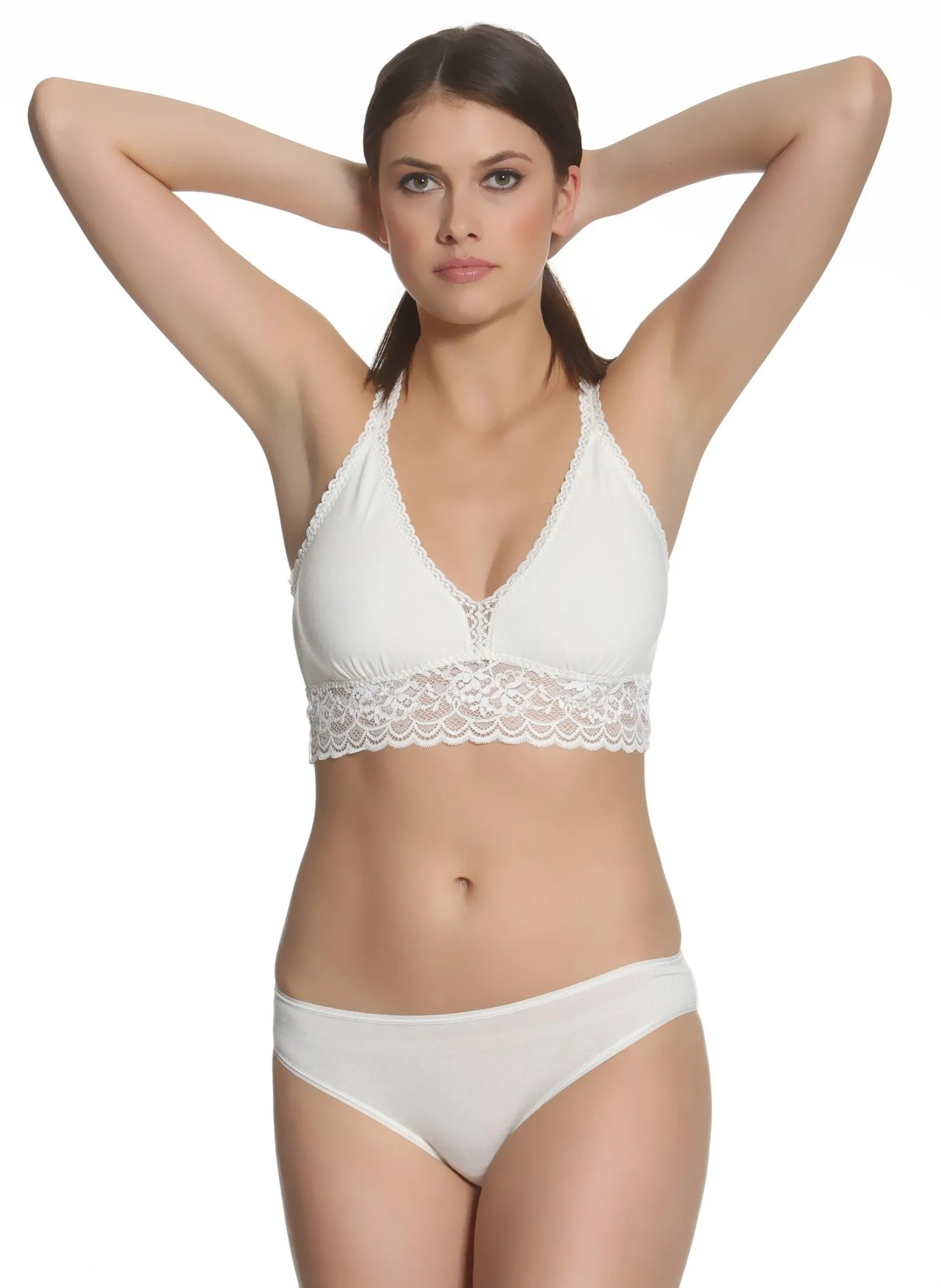 Serena Pima Cotton Long Line Bralette - Sales Rack