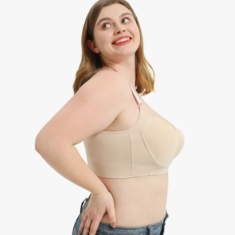 SheCurve® Push-Up Back Smoothing Bra-Beige