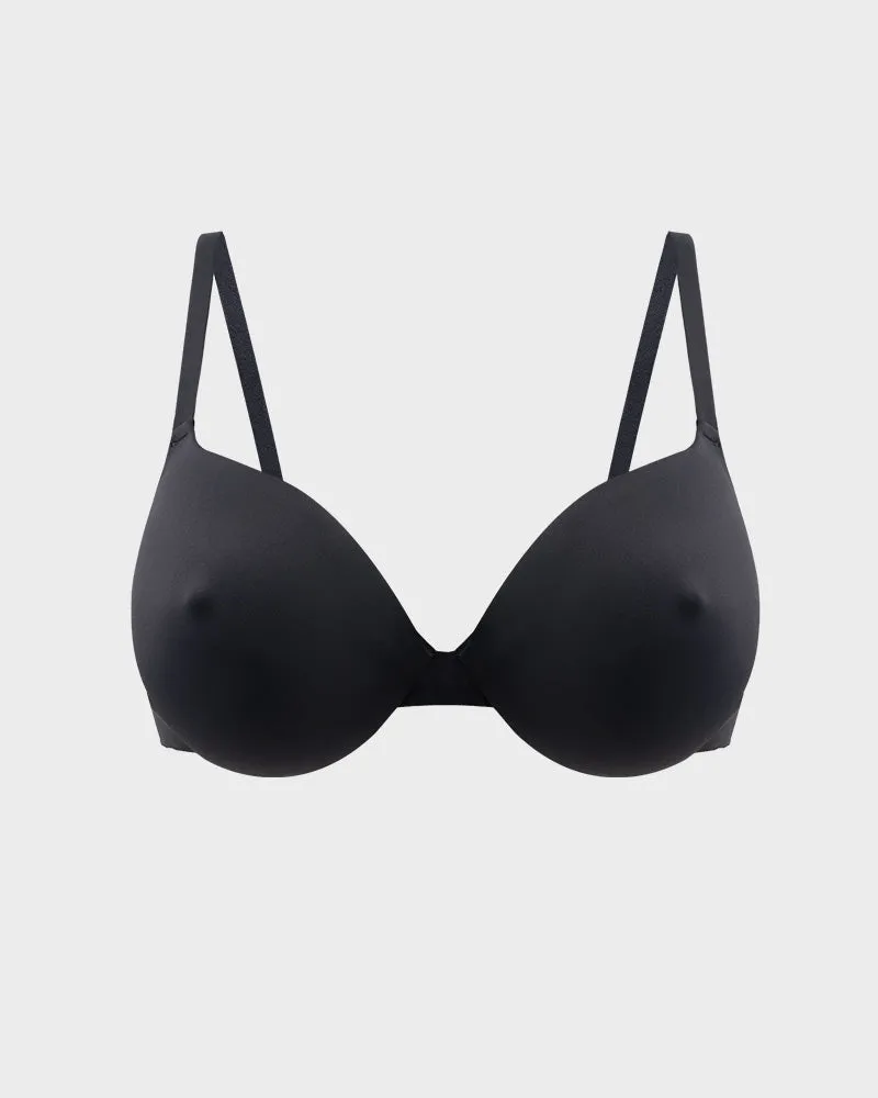 SheCurve®Nipple Push-Up Bra - Black