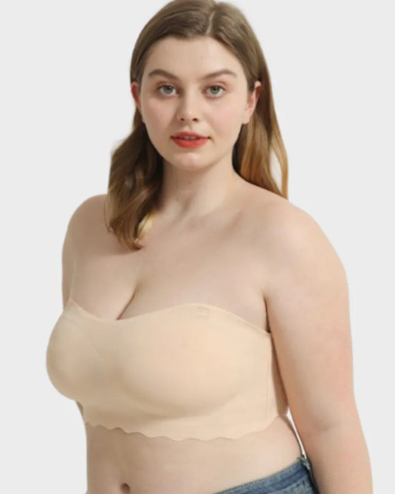 Shecurve®Plus Size Strapless Invisible Push Up Bra (Buy 1 Get 1 Free)-2PCS Beige