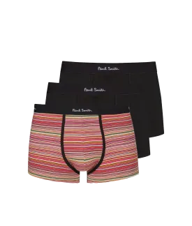 'Signature Stripe' Mixed Boxer Briefs Three Pack - Multi