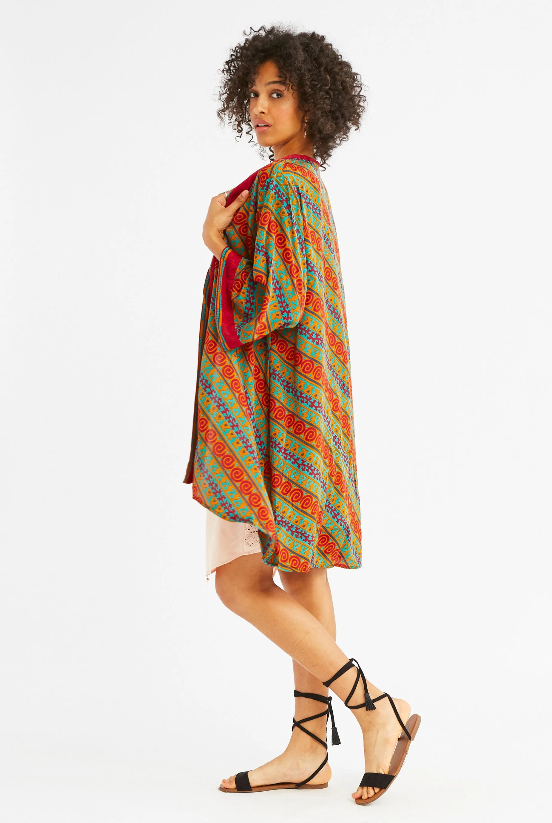 Silk Coastal Kimono