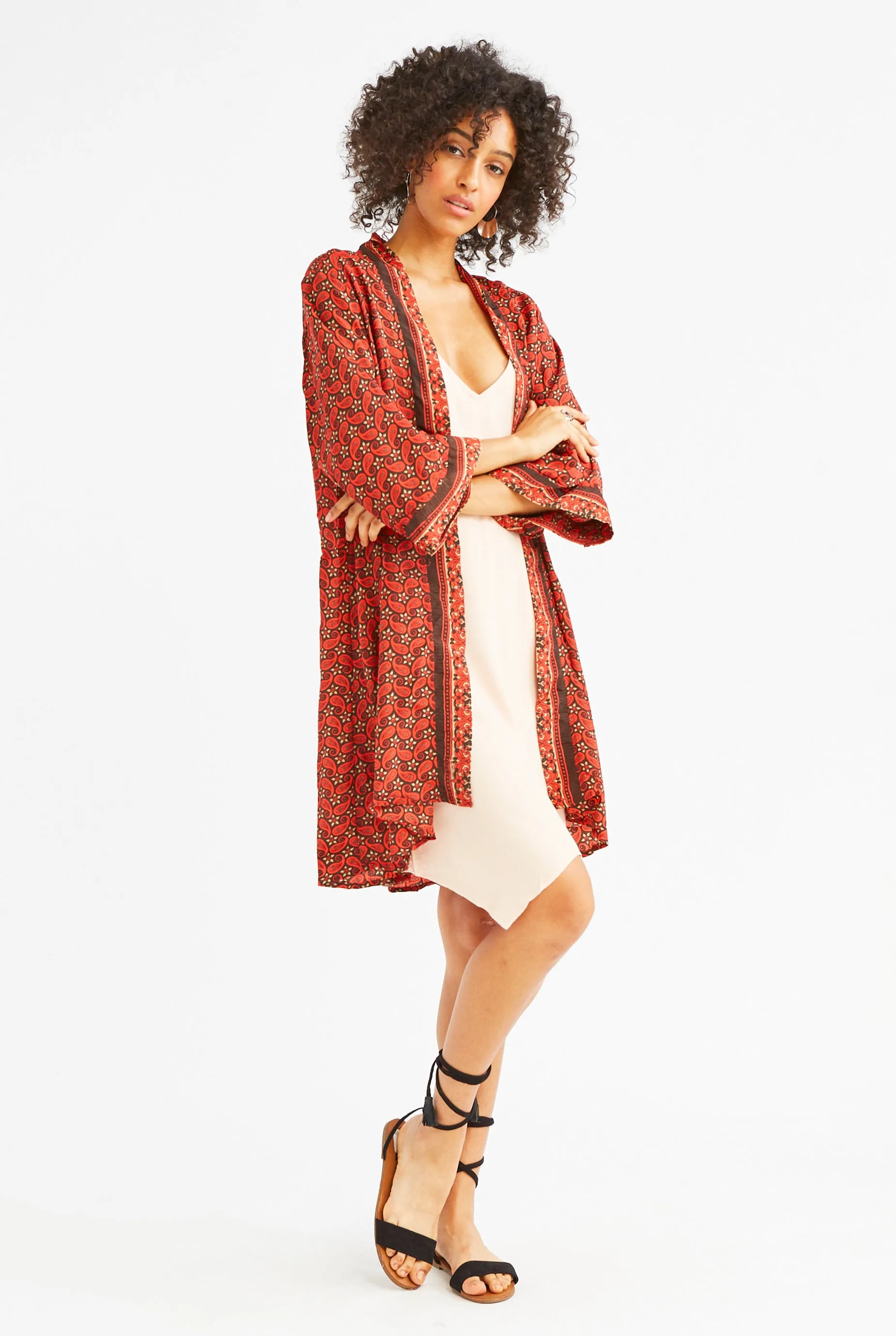 Silk Coastal Kimono