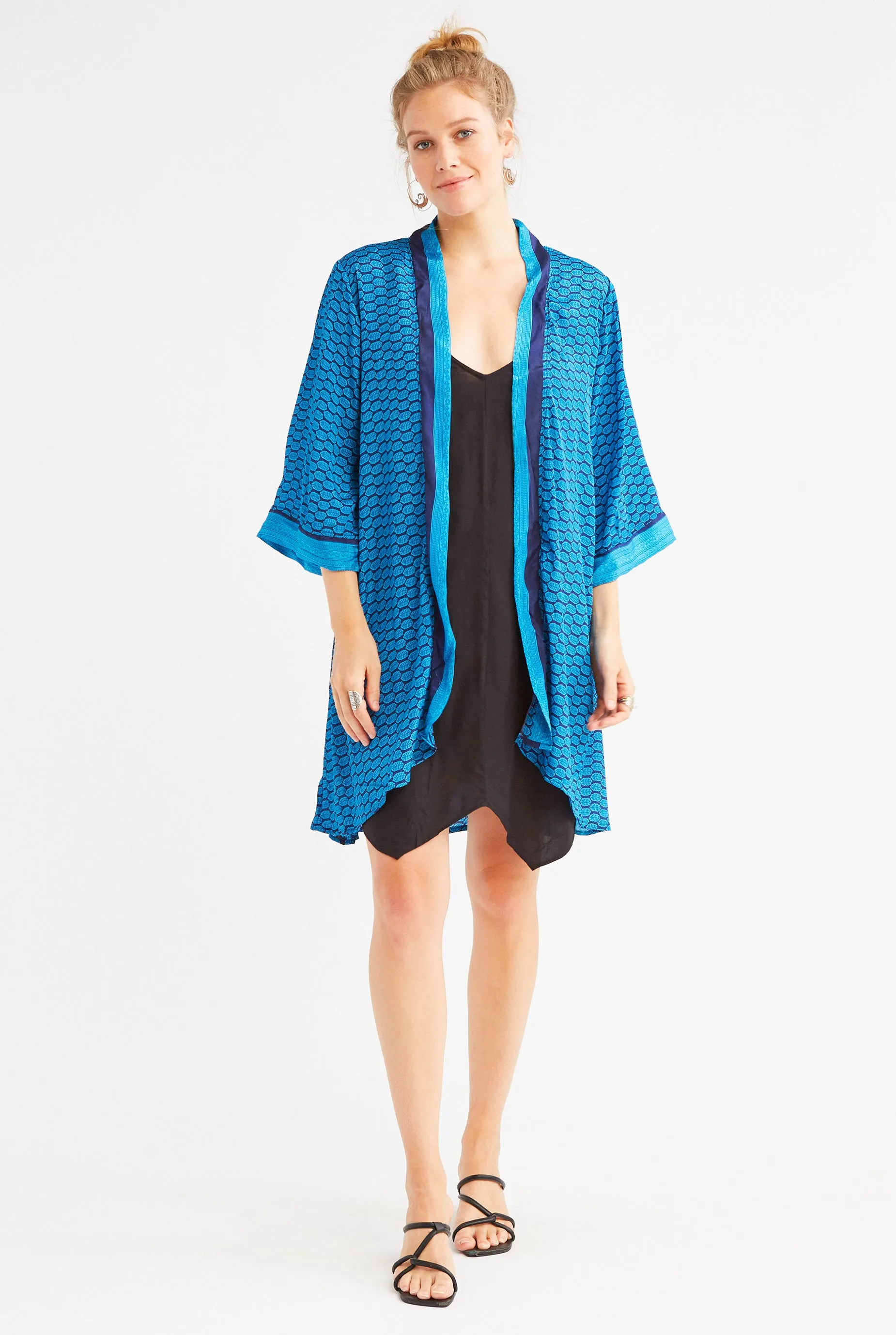 Silk Coastal Kimono