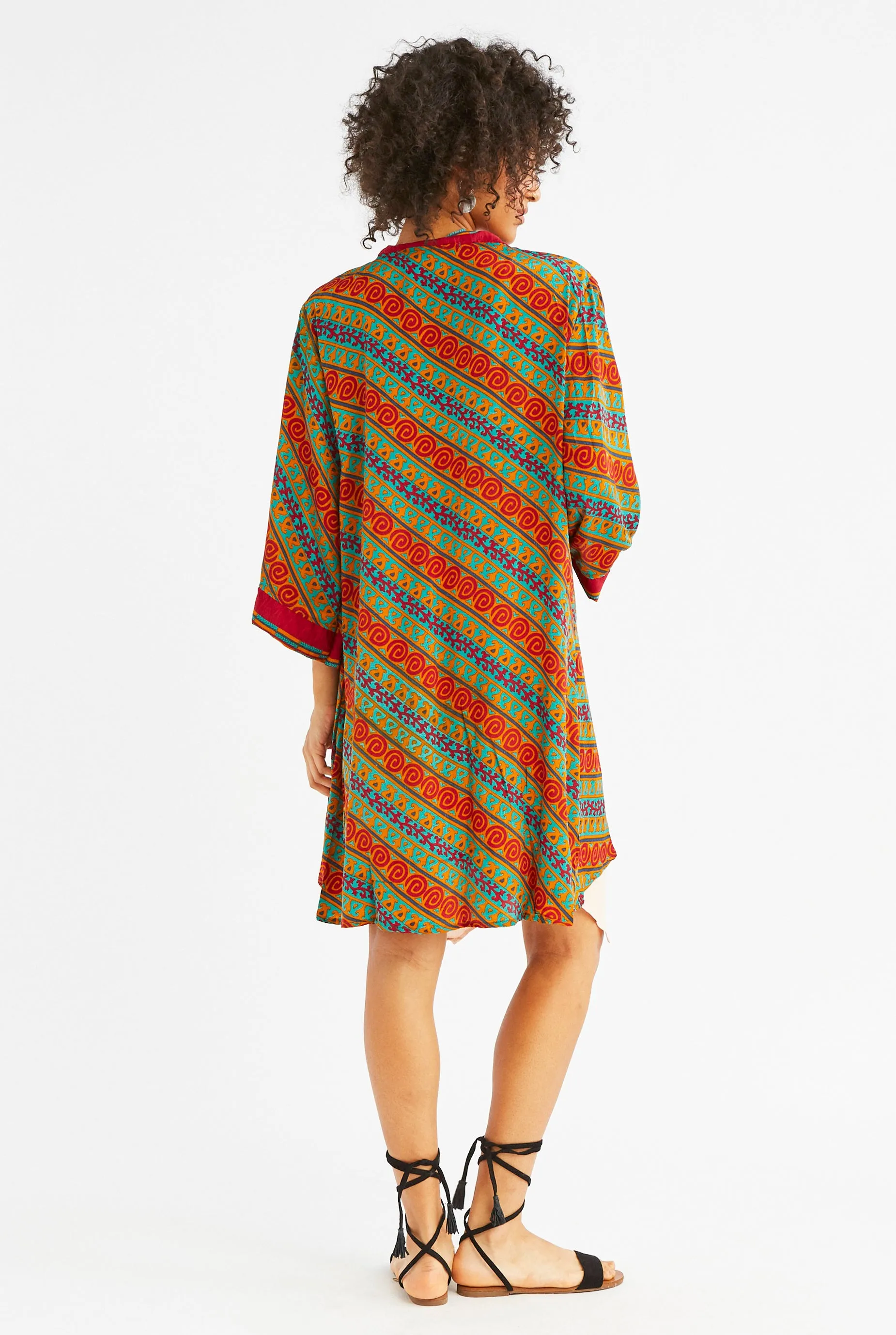 Silk Coastal Kimono