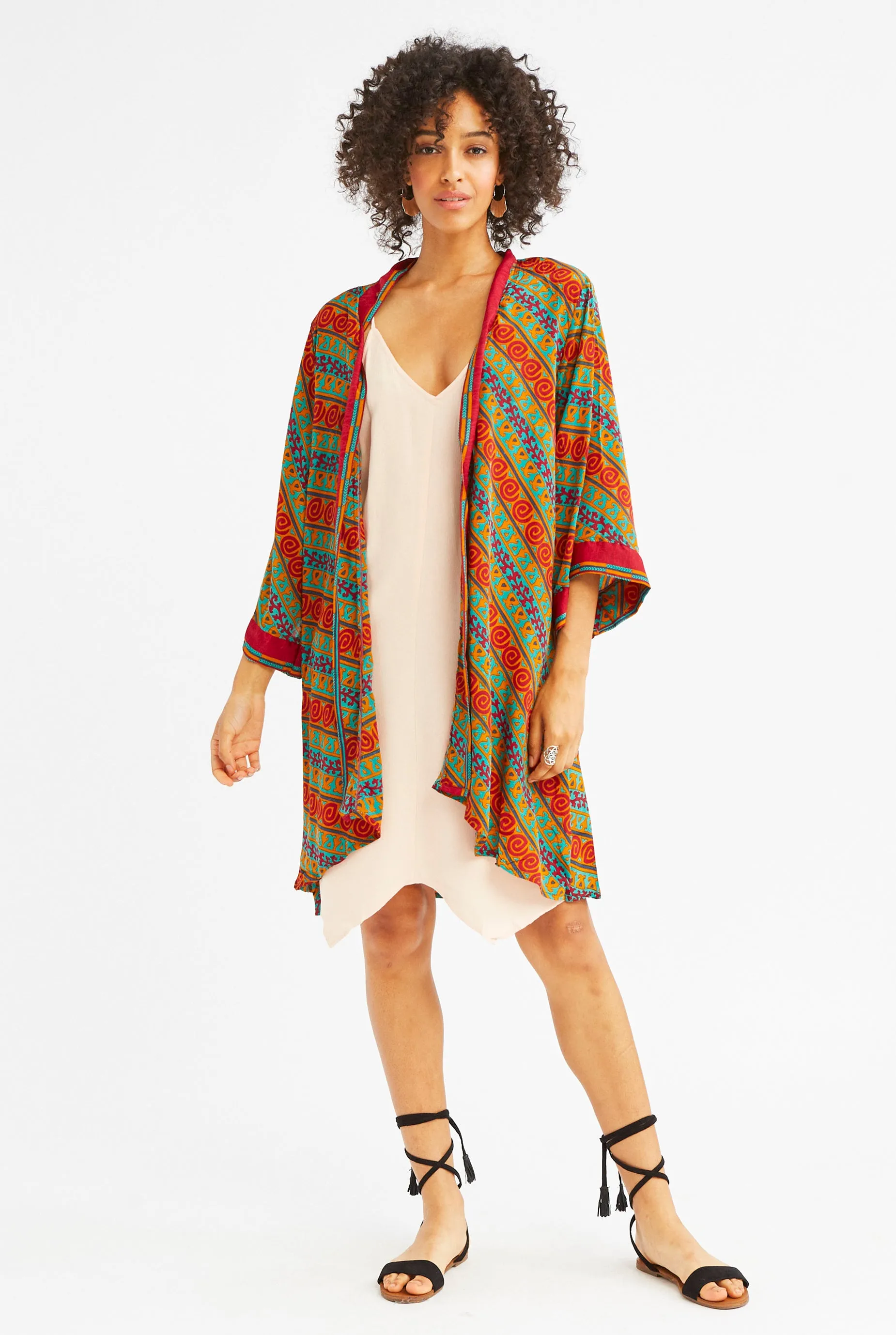 Silk Coastal Kimono