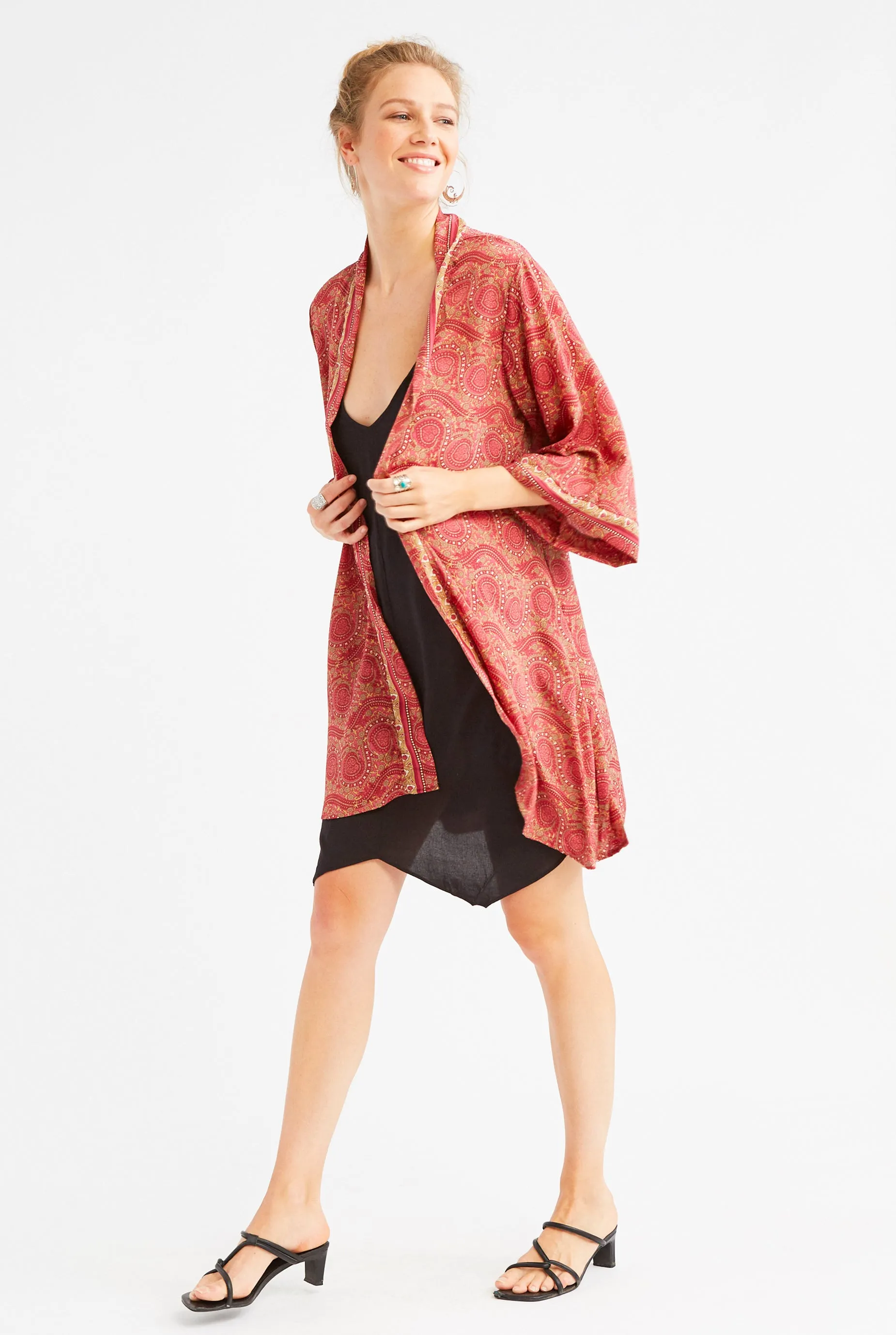 Silk Coastal Kimono