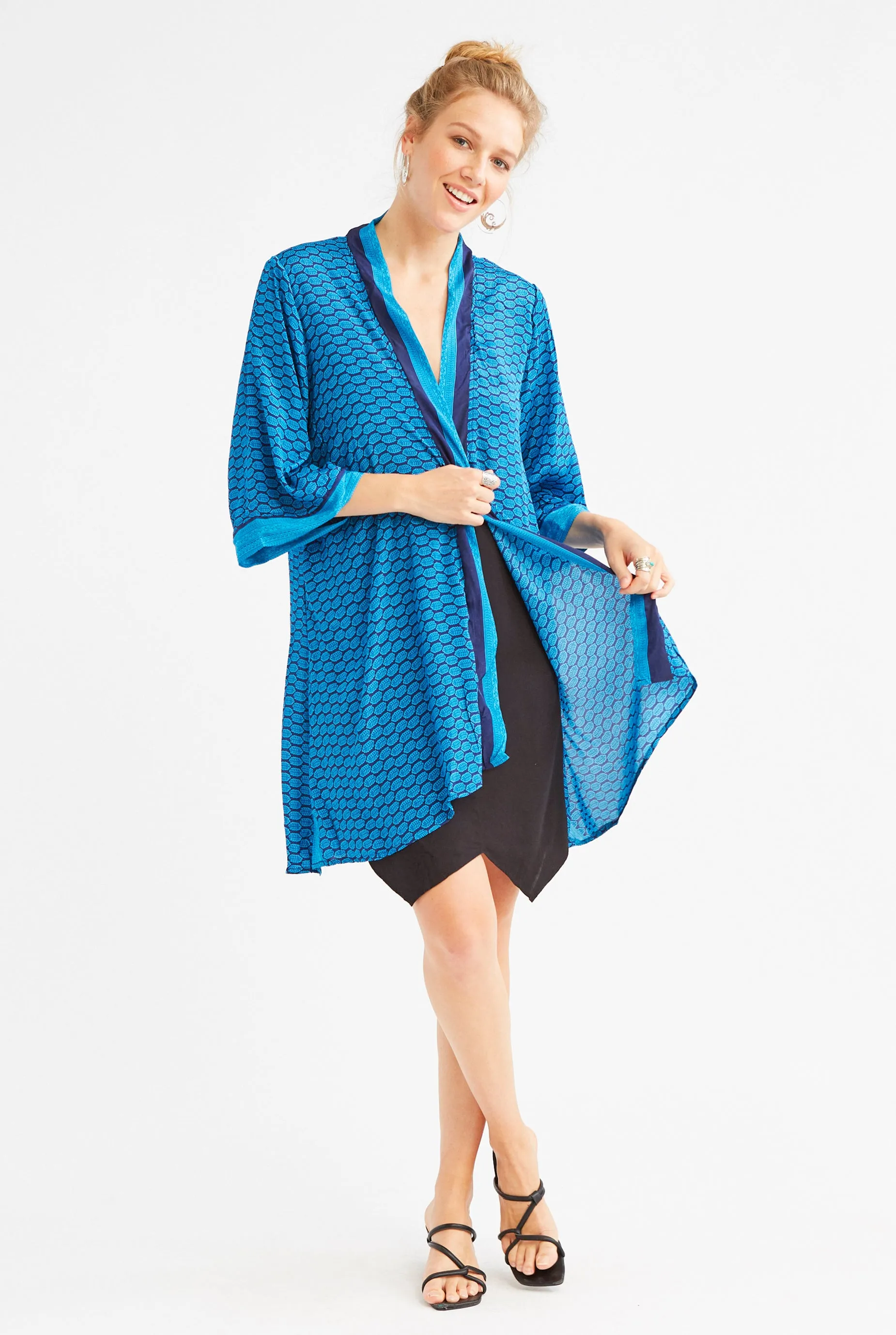 Silk Coastal Kimono