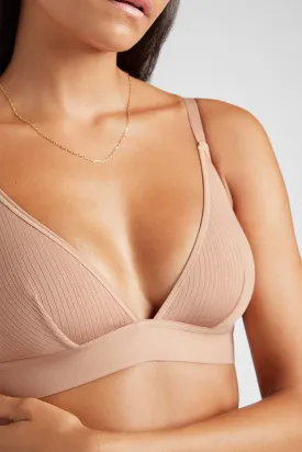 Whipped Triangle Bra in Buff